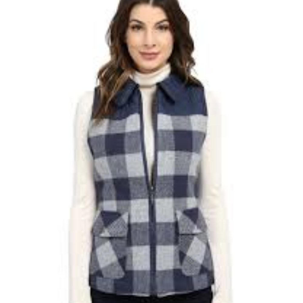 Pendleton Double Time Reverisible Plaid Vest Q - image 2